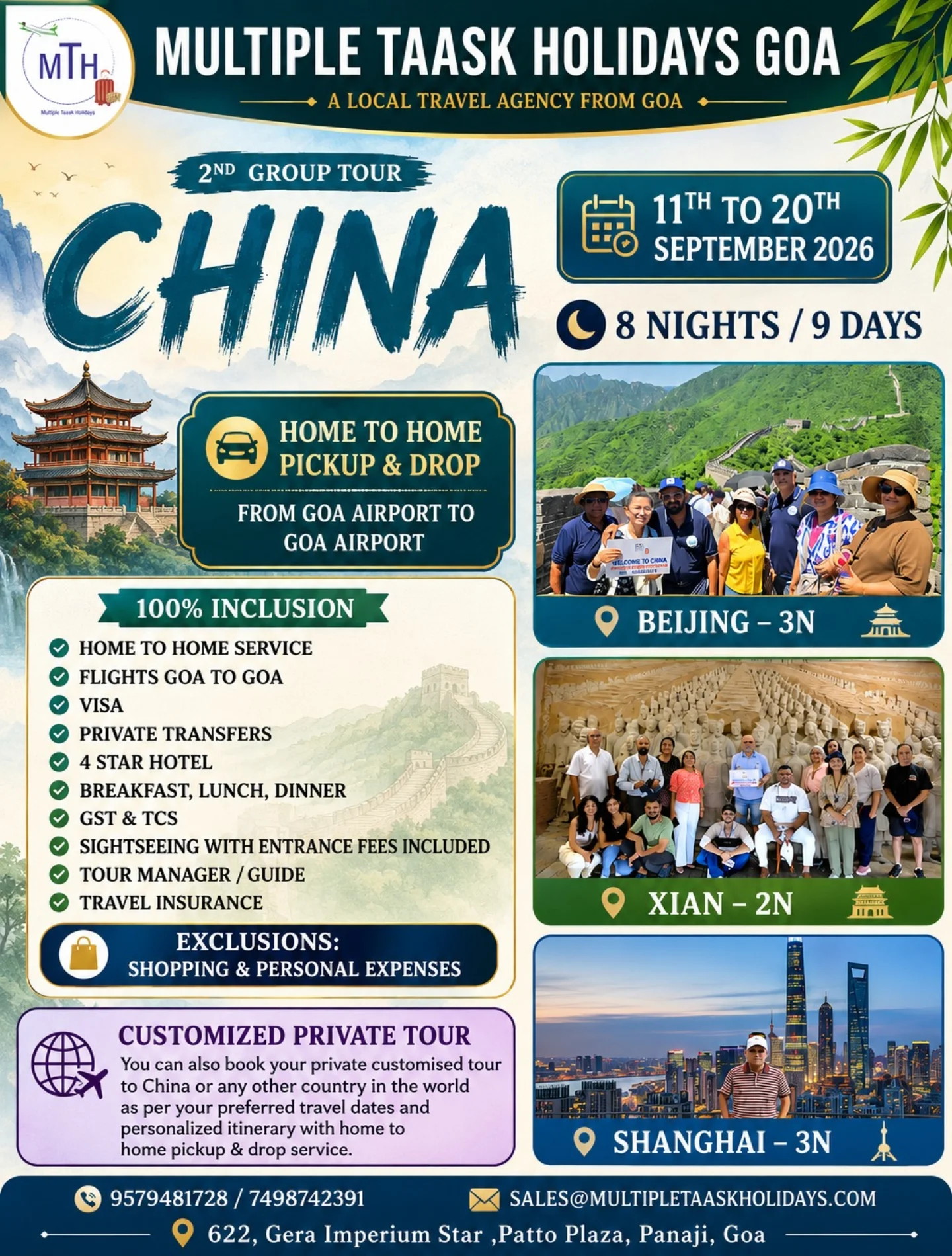Multiple Taask Holidays Facebook ad: Discover the Wonders of China with Multiple Taask…