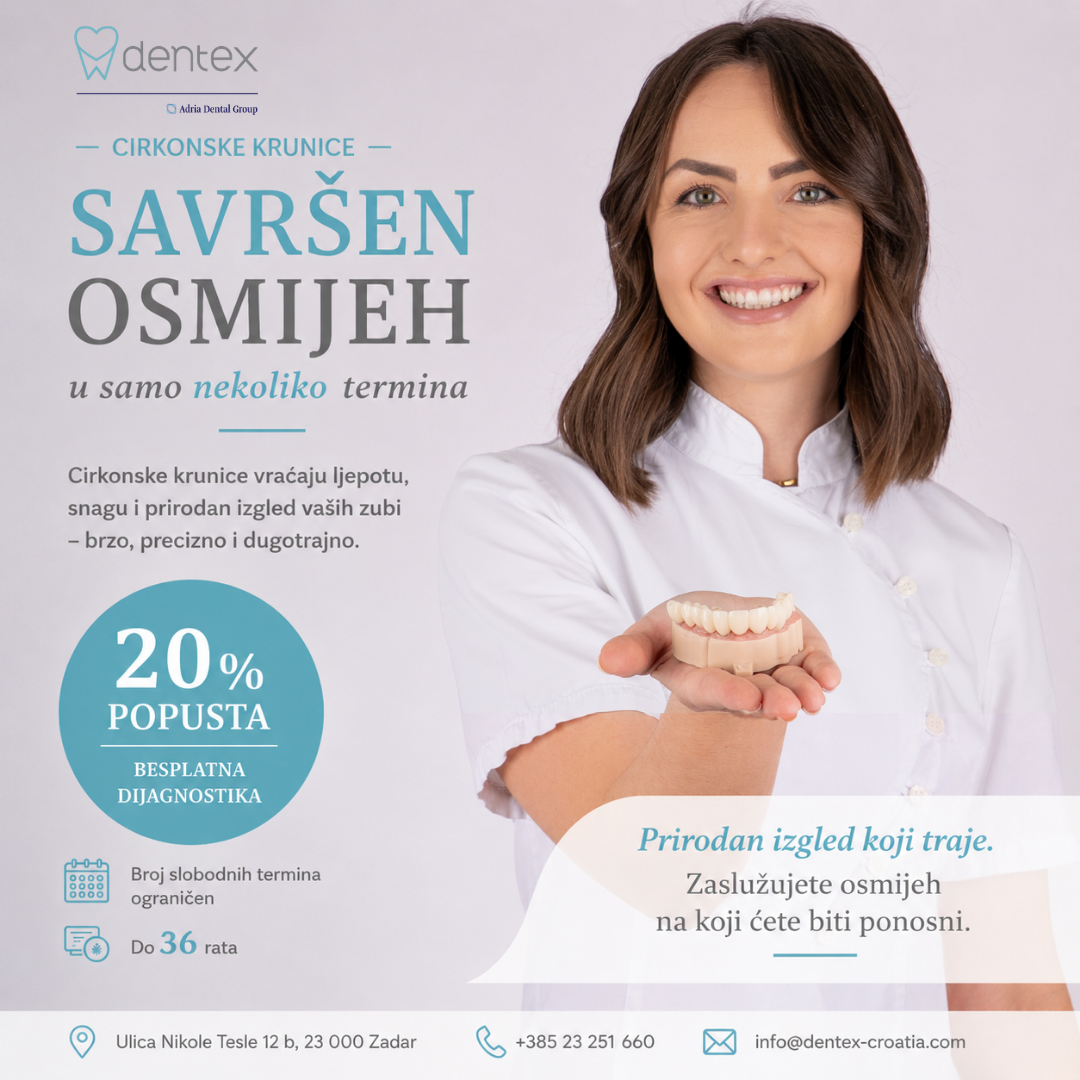 Dentex - Dentalni i implantološki centar Facebook ad: 20% popusta