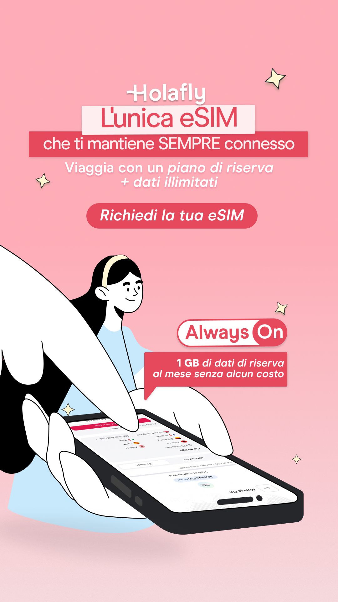 Holafly Italian Facebook ad