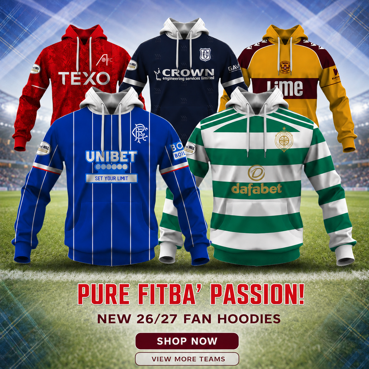 F.C Fan Gear Facebook ad: Find Your Team. Wear Your Colours.