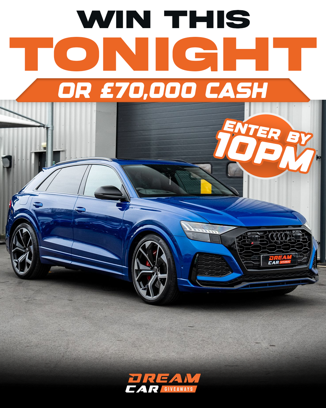 Dream Car Giveaways Facebook ad