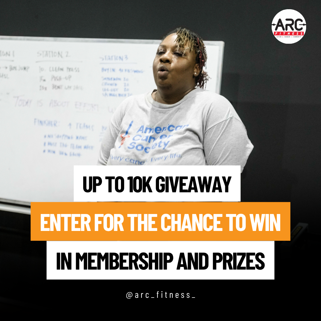 ARC Fitness Facebook ad: Enter Now. Win Big