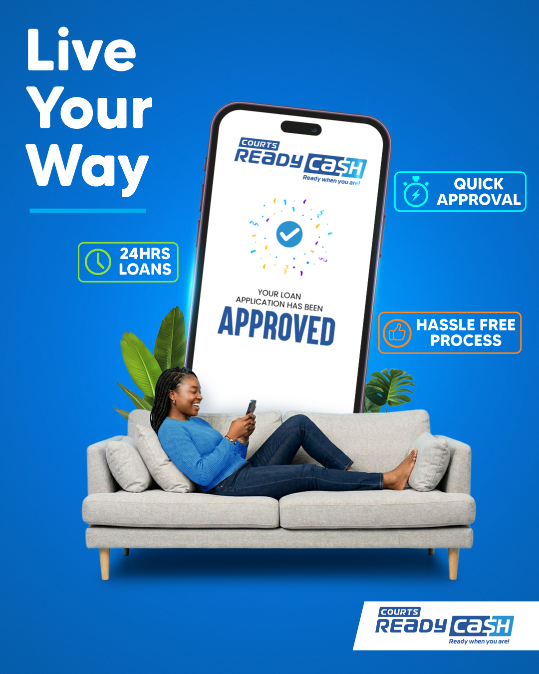 Courts Ready Cash Jamaica Facebook ad