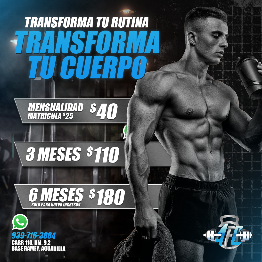 AFC Gym Aguadilla Facebook ad