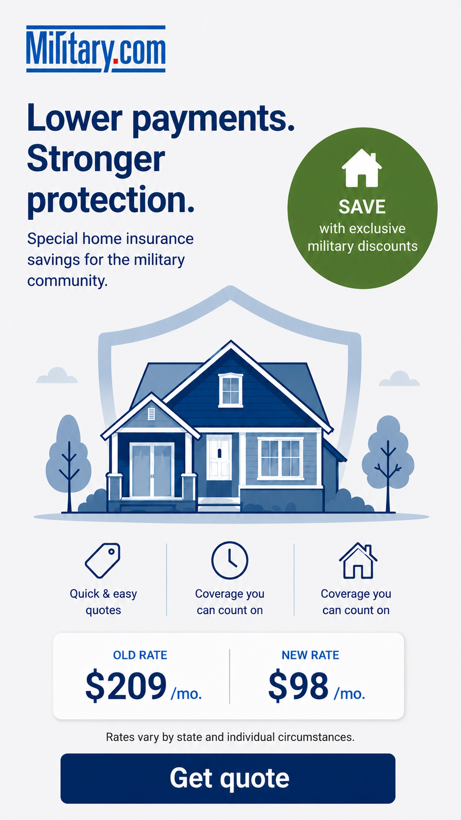 Military.com Facebook ad