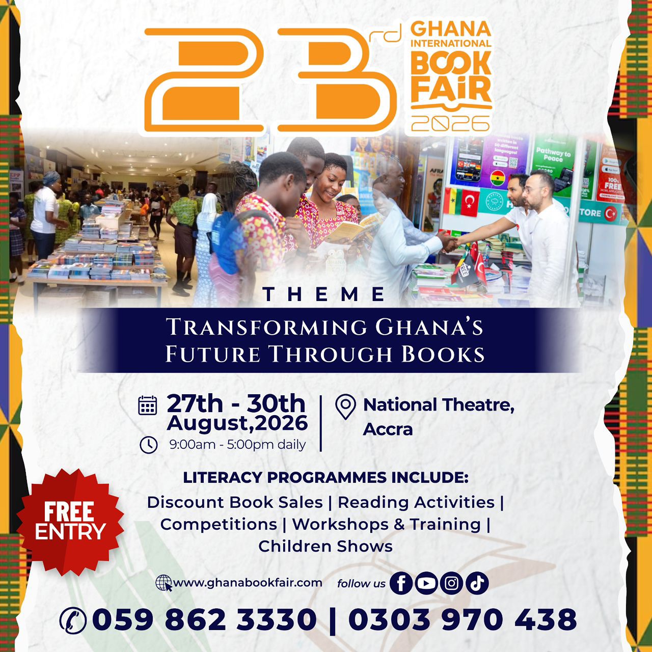 Ghana International Book Fair Facebook ad