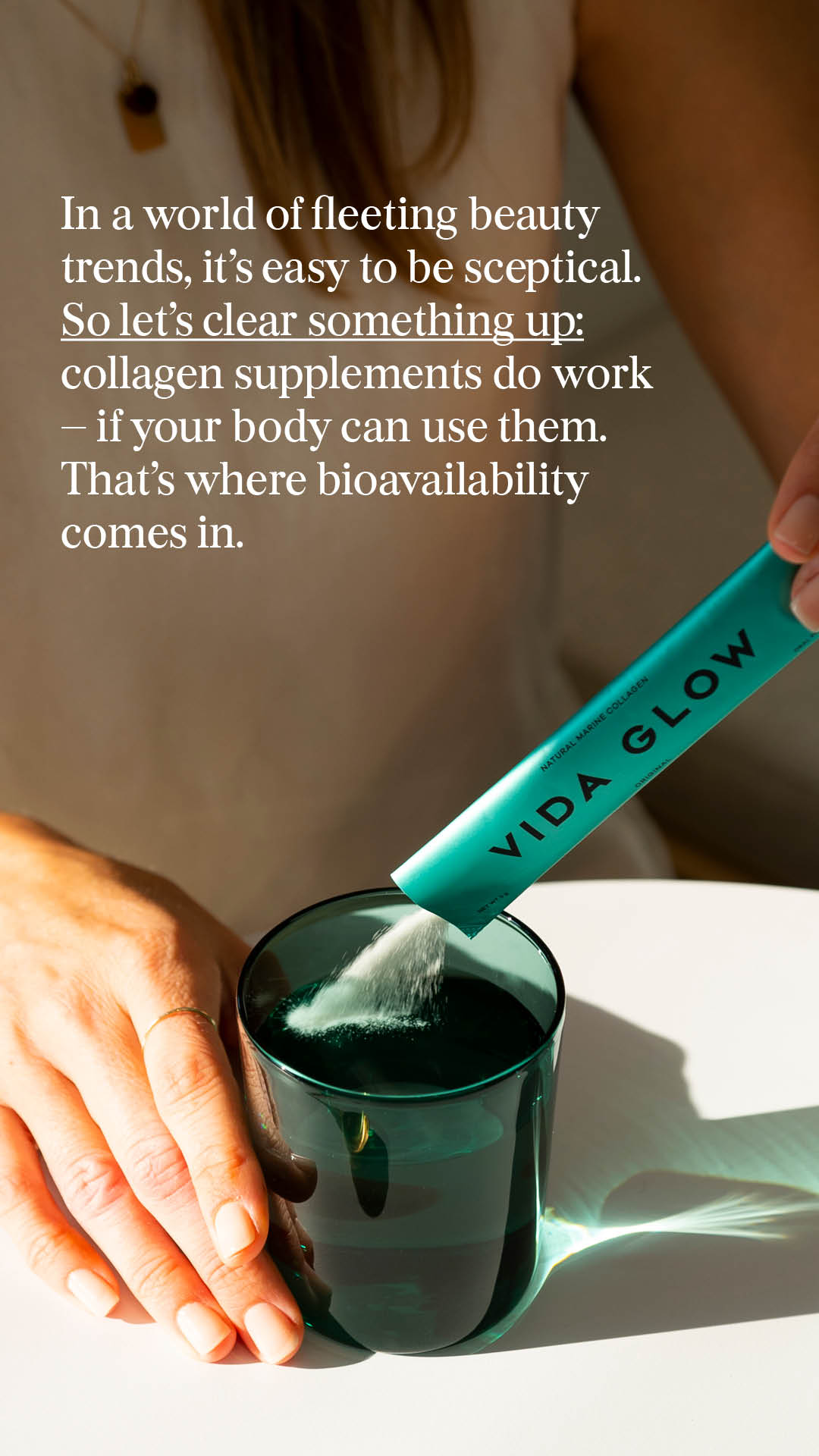 Vida Glow Facebook ad
