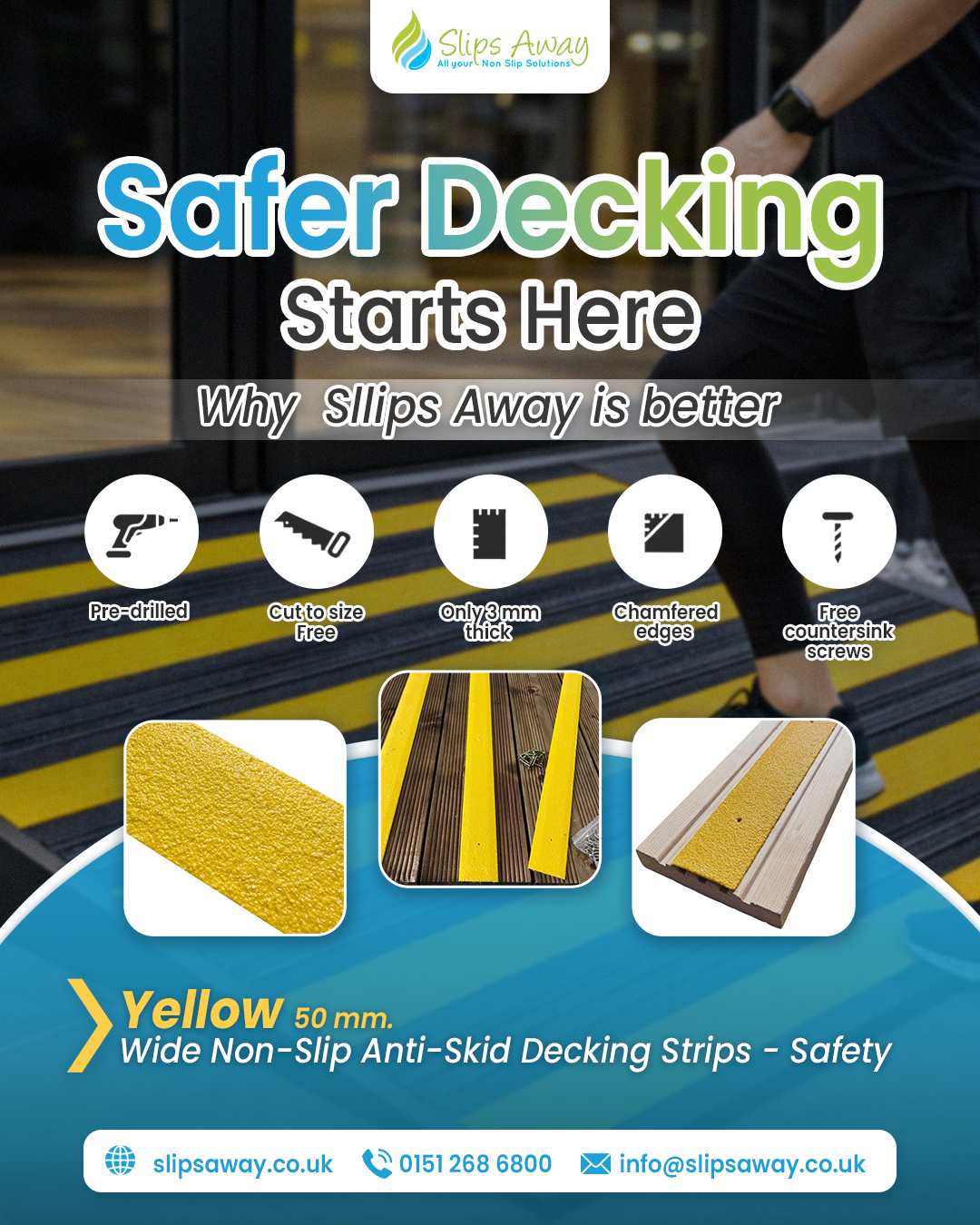 Non Slip Bath Stickers & Stair Safety Treads by SLIPS AWAY Facebook ad