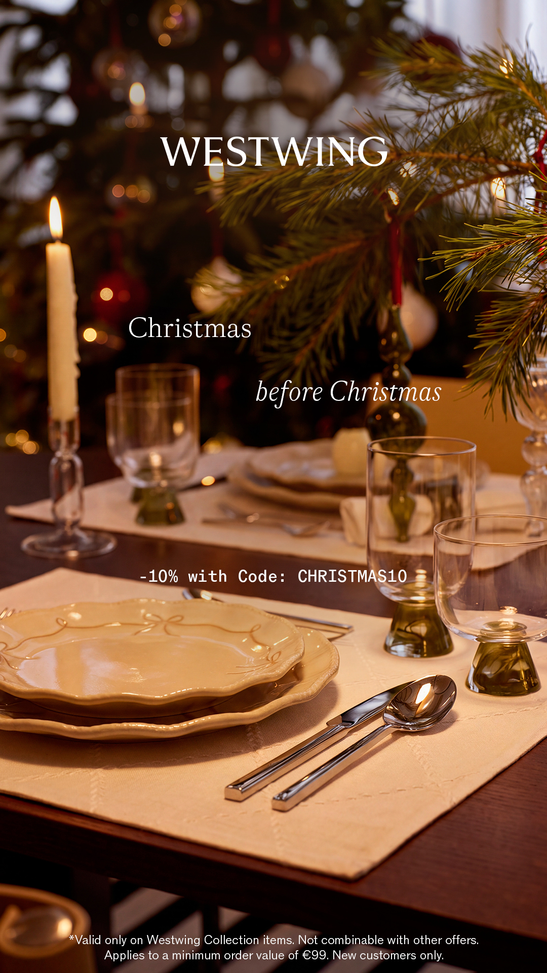 Westwing.at Facebook ad: Christmas before Christmas