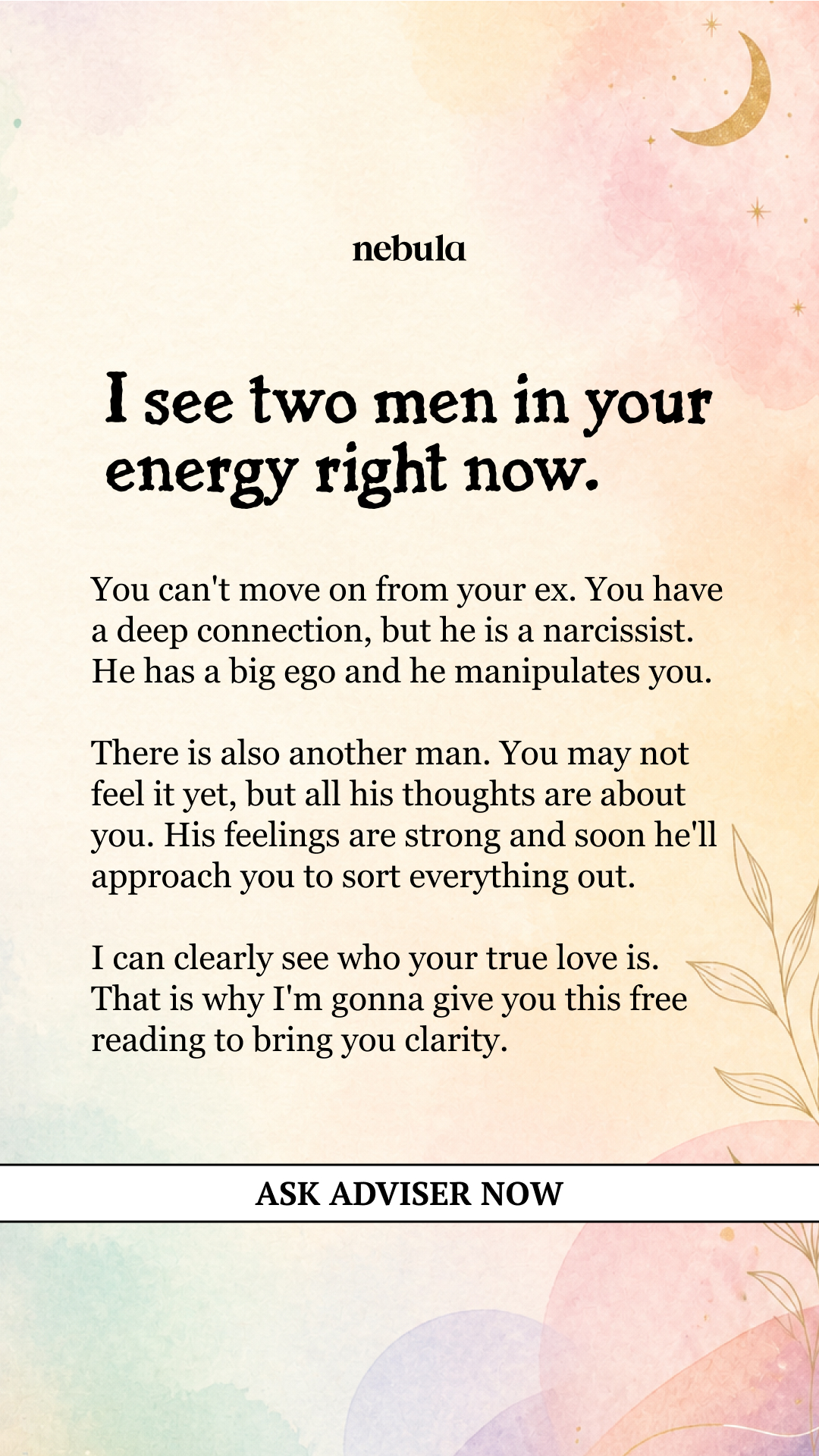 Your Relationship Advisor Facebook ad