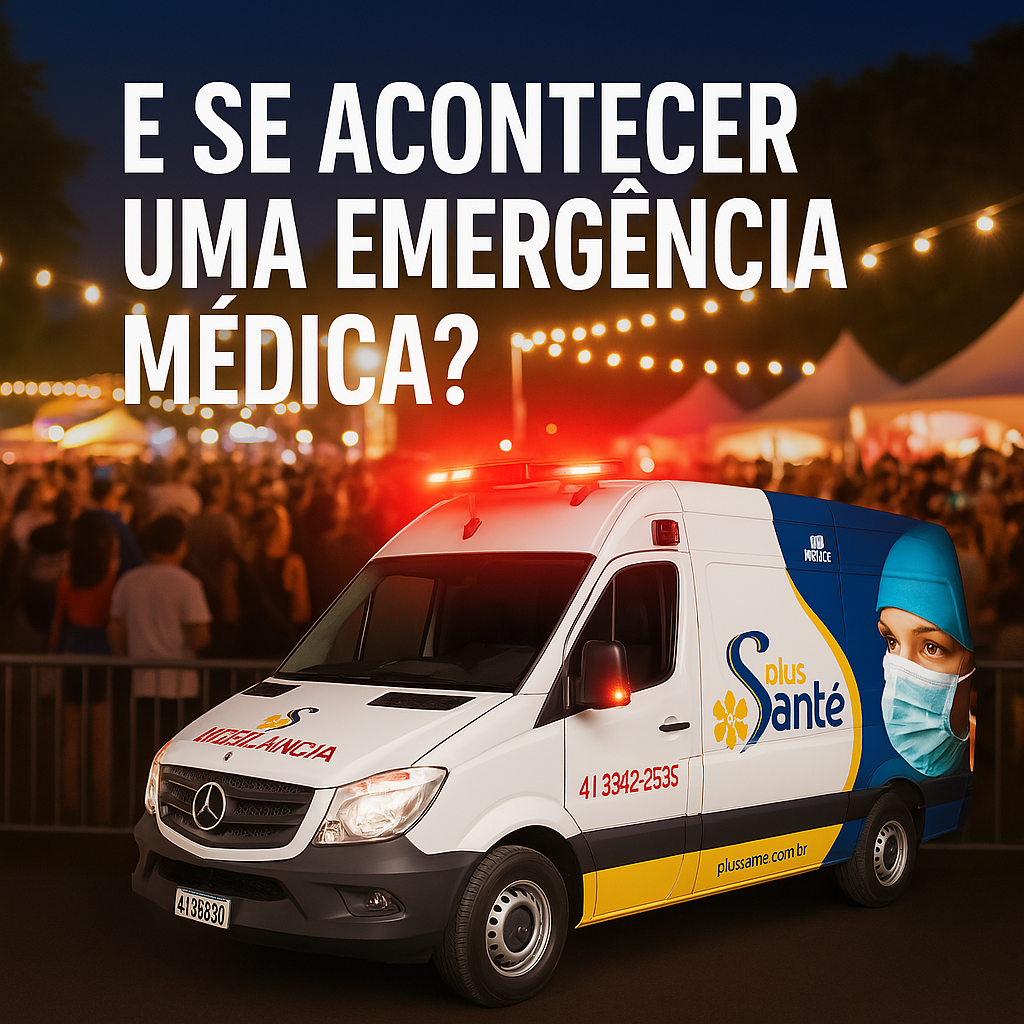 Plus Santé Emergências Médicas Facebook ad: Ambulância em Evento