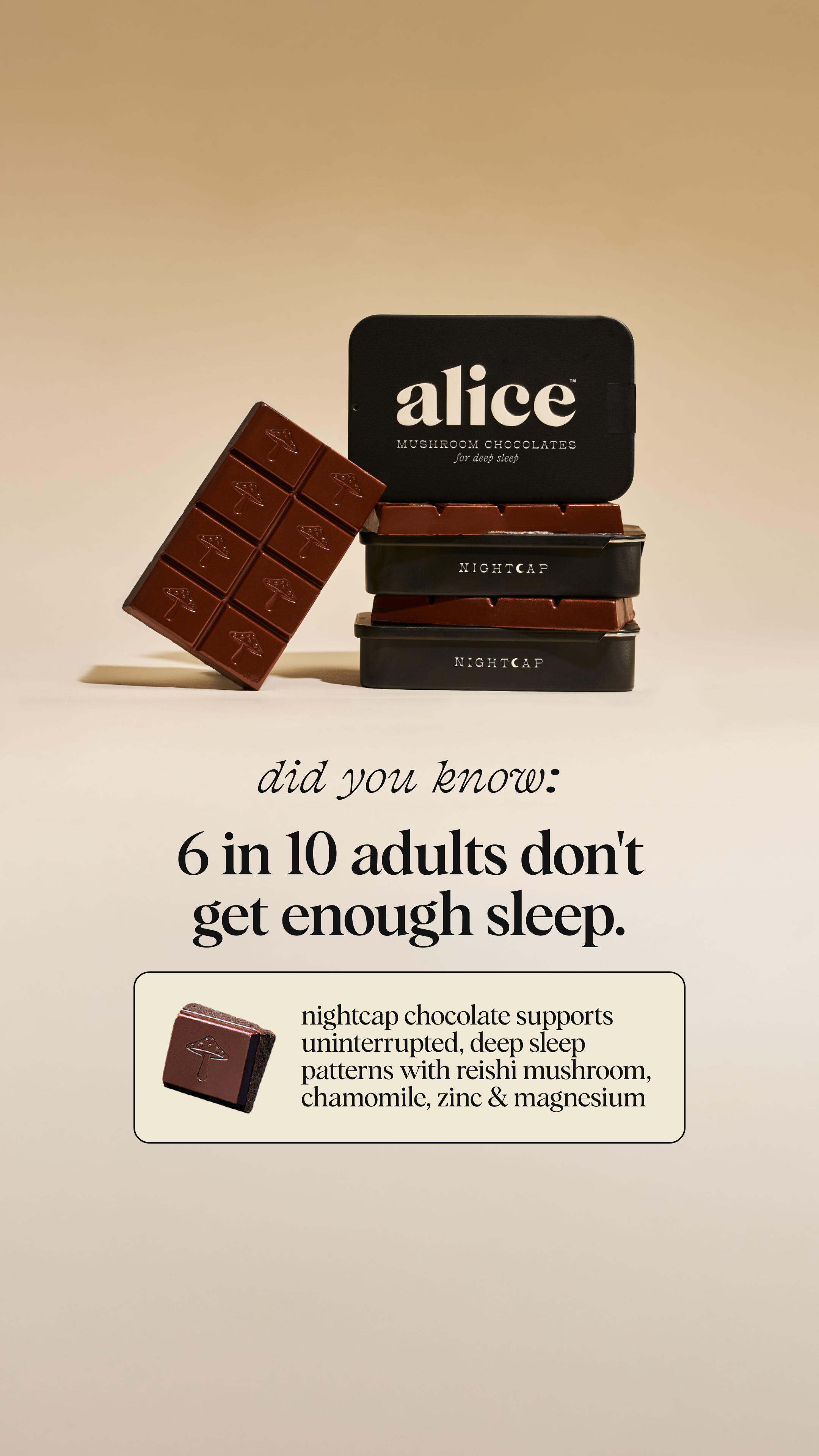 Alice Mushrooms Facebook ad