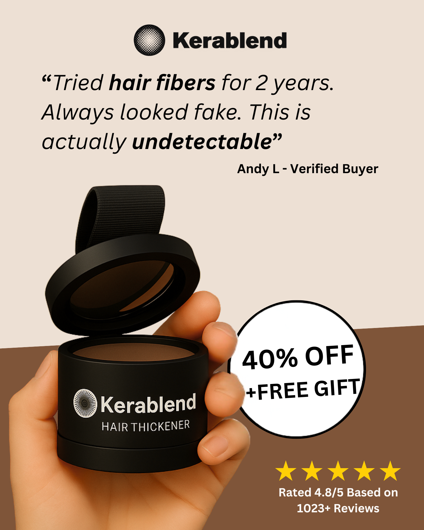 Kerablend Facebook ad