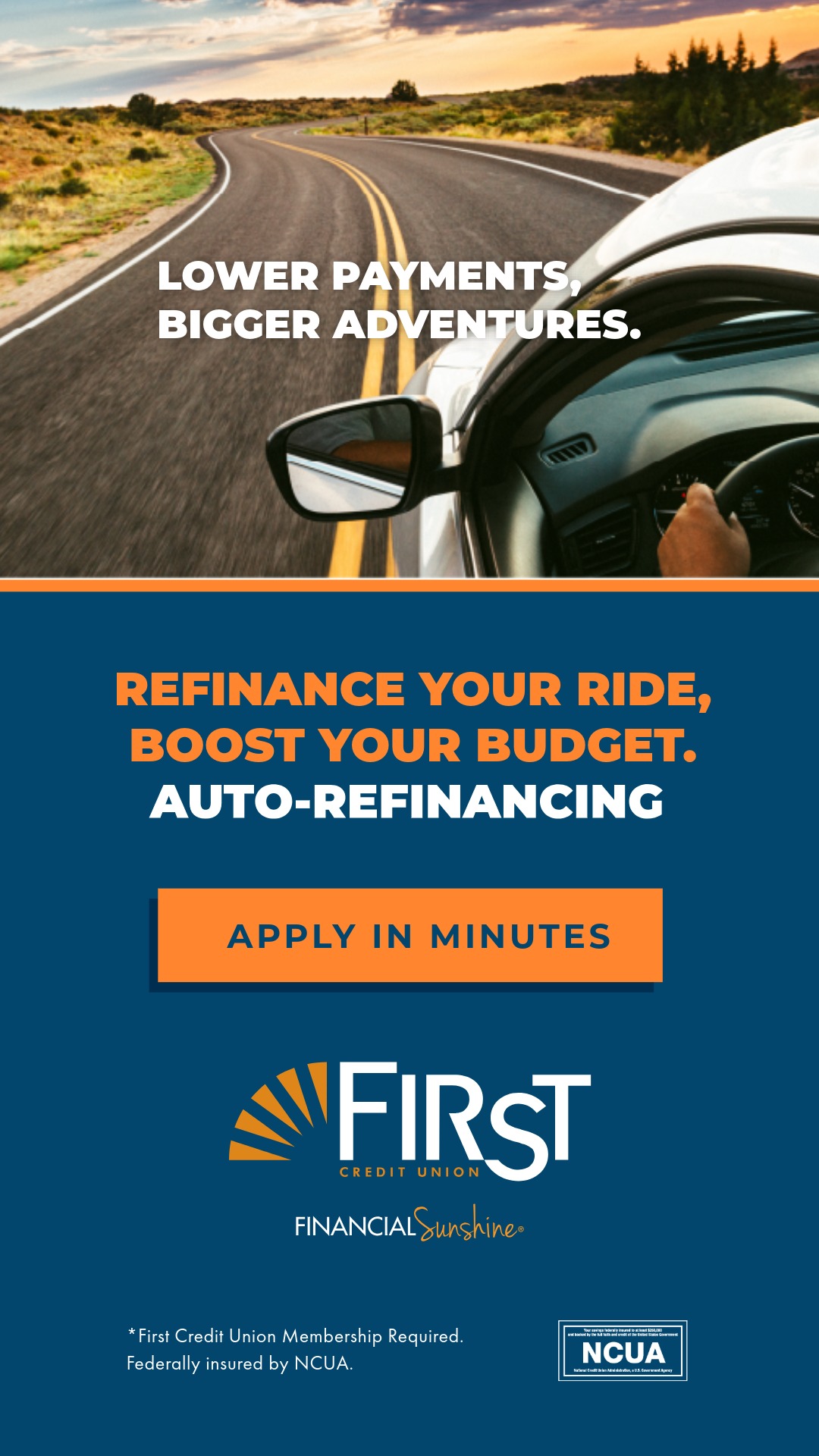 First Credit Union Facebook ad from Mar 11, 2026