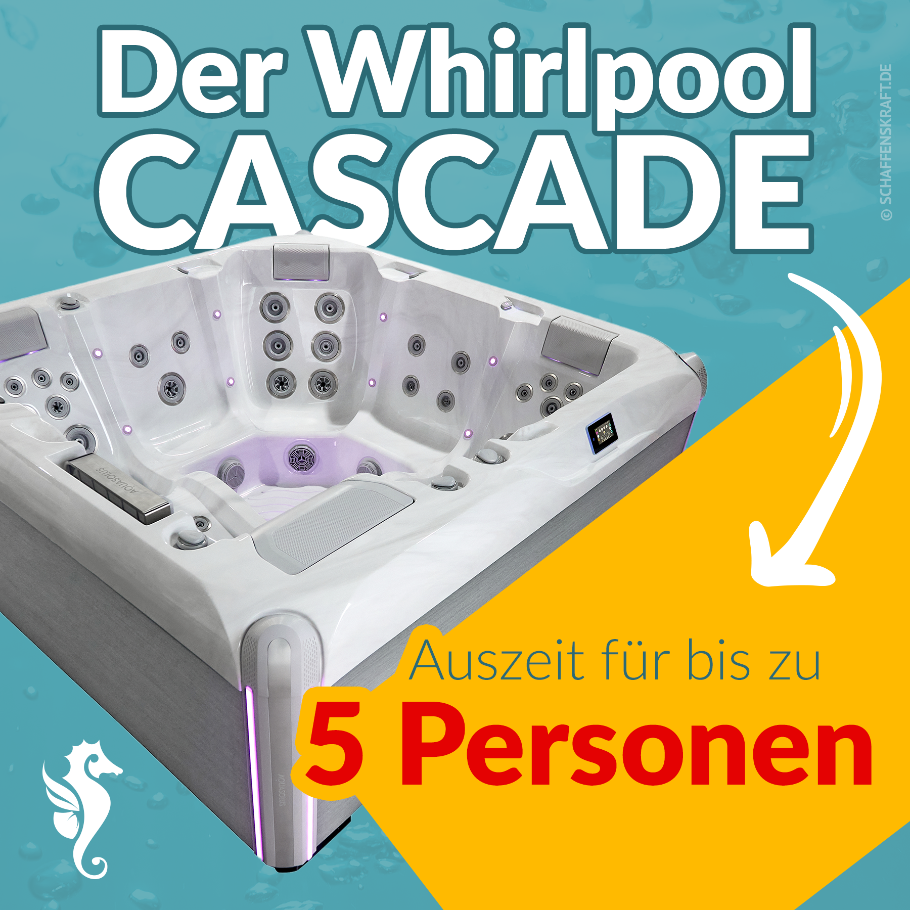 SPRUDELBÜTT- Whirlpools Facebook ad: Der neue Whirlpool CASCADE, unser TOP MODELL 2026.