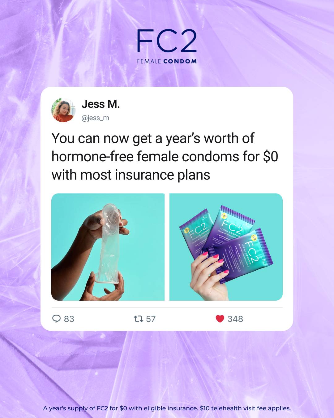 FC2 Female Condom® (internal condom) Facebook ad