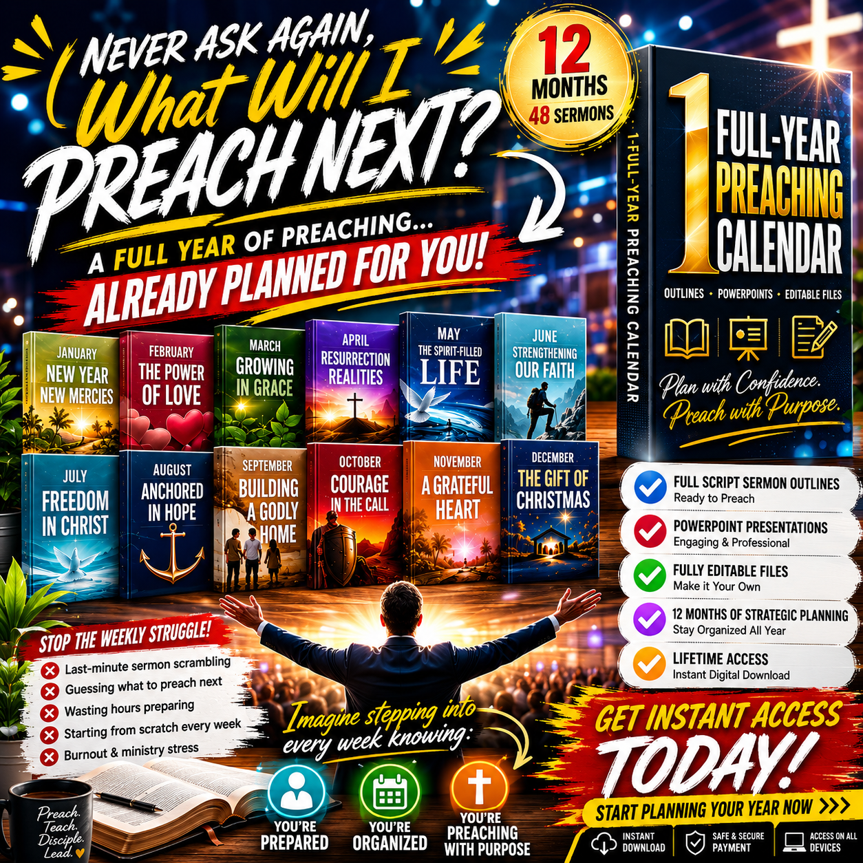 Thus Sayeth Facebook ad: Preach with Purpose, Not Pressure