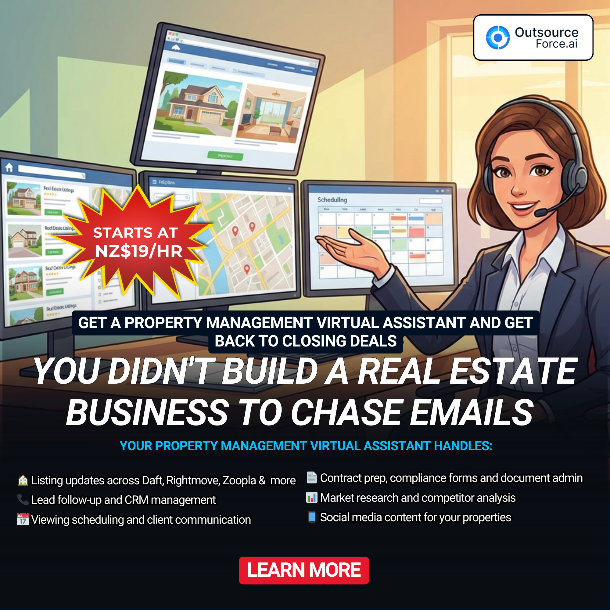 OutsourceForce.ai Facebook ad