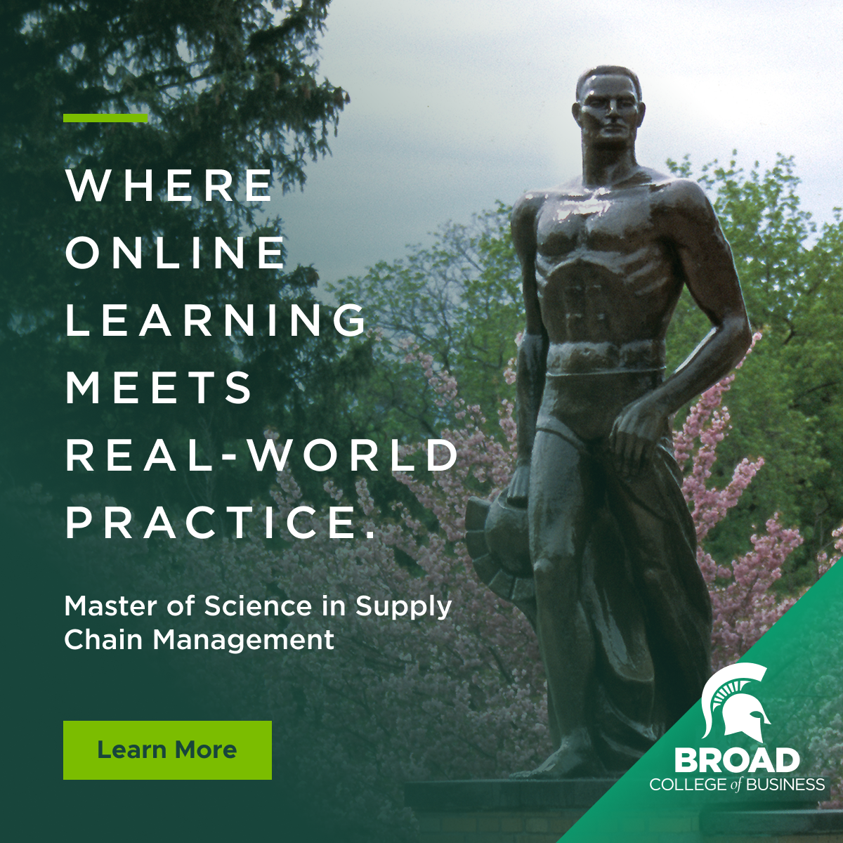 Supply Chain Management at Michigan State University Facebook ad from Jun 5, 2026