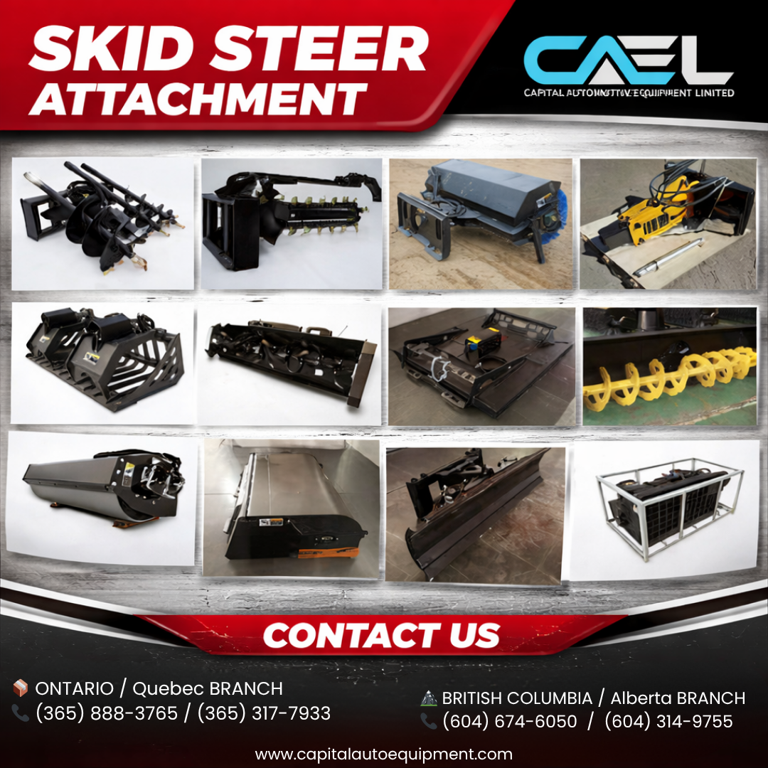 Capital Automotive Equipment Facebook ad: Turn one machine into a complete jobsite solution…