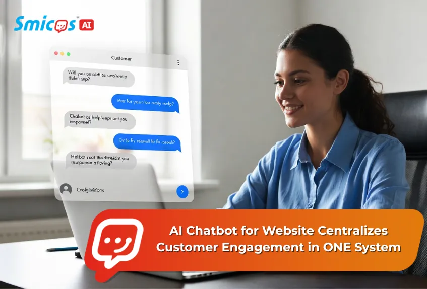 Smicos - Smart Integrated Communication Solutions Facebook ad: AI Chatbot for Website Centralizes Customer Engagement in…