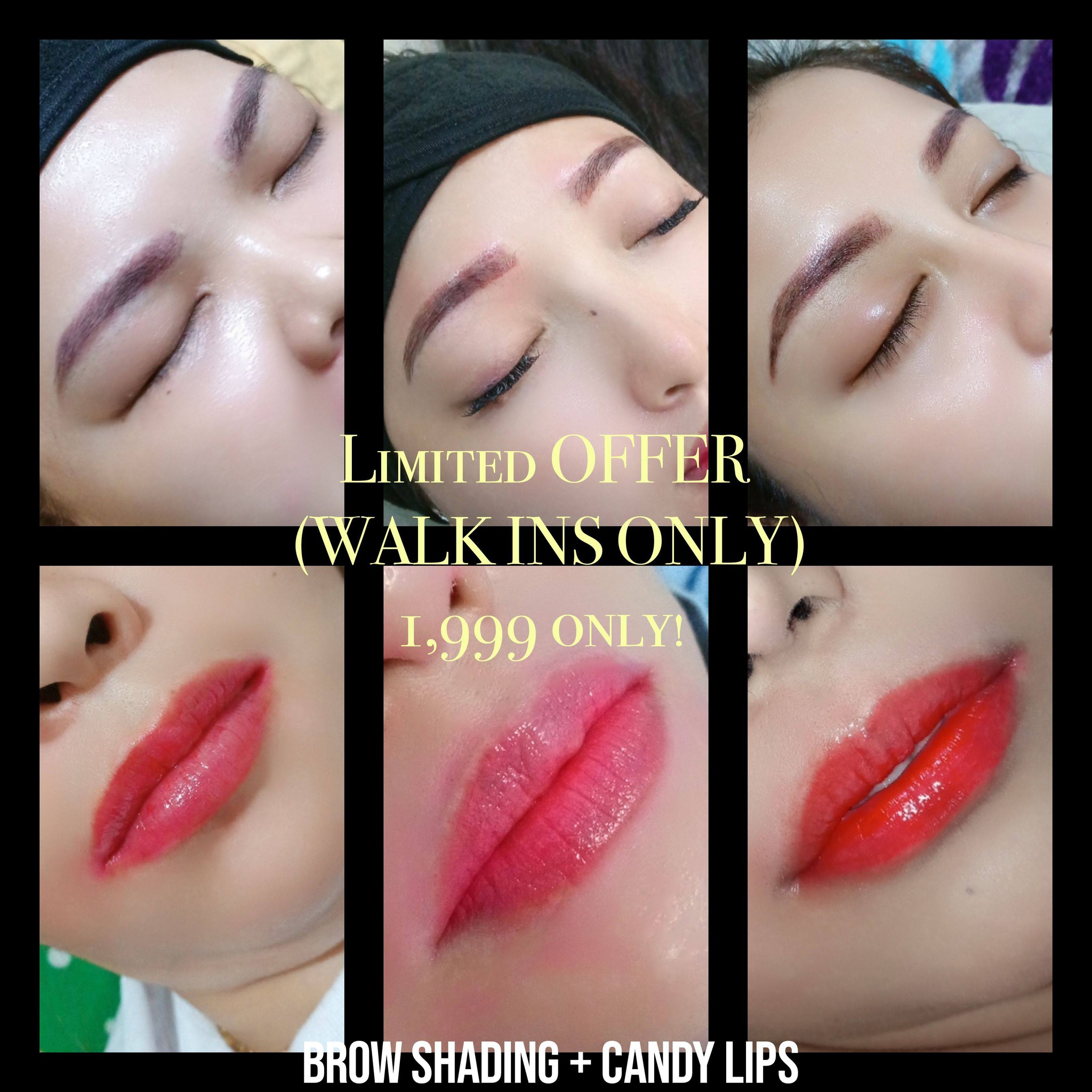 Nadz Works Lash & Brows Home service Facebook ad: LIMITED OFFER FOR WALK INS ONLY