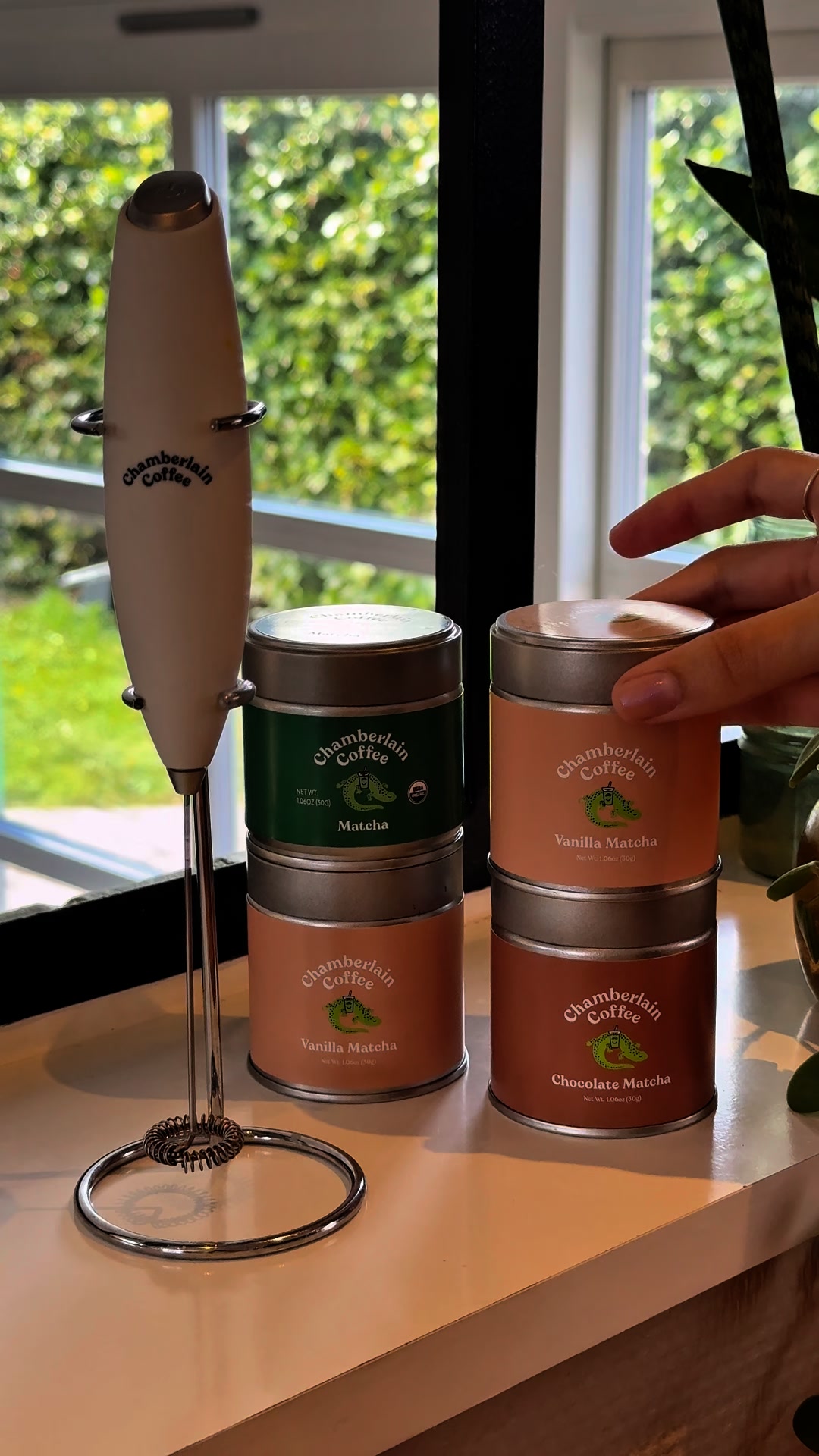 Chamberlain Coffee Facebook ad: Organic, Ceremonial Grade A Matcha from Japan.