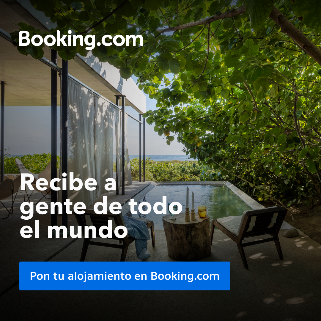 Booking.com Facebook ad: Tu primera reserva está al llegar
