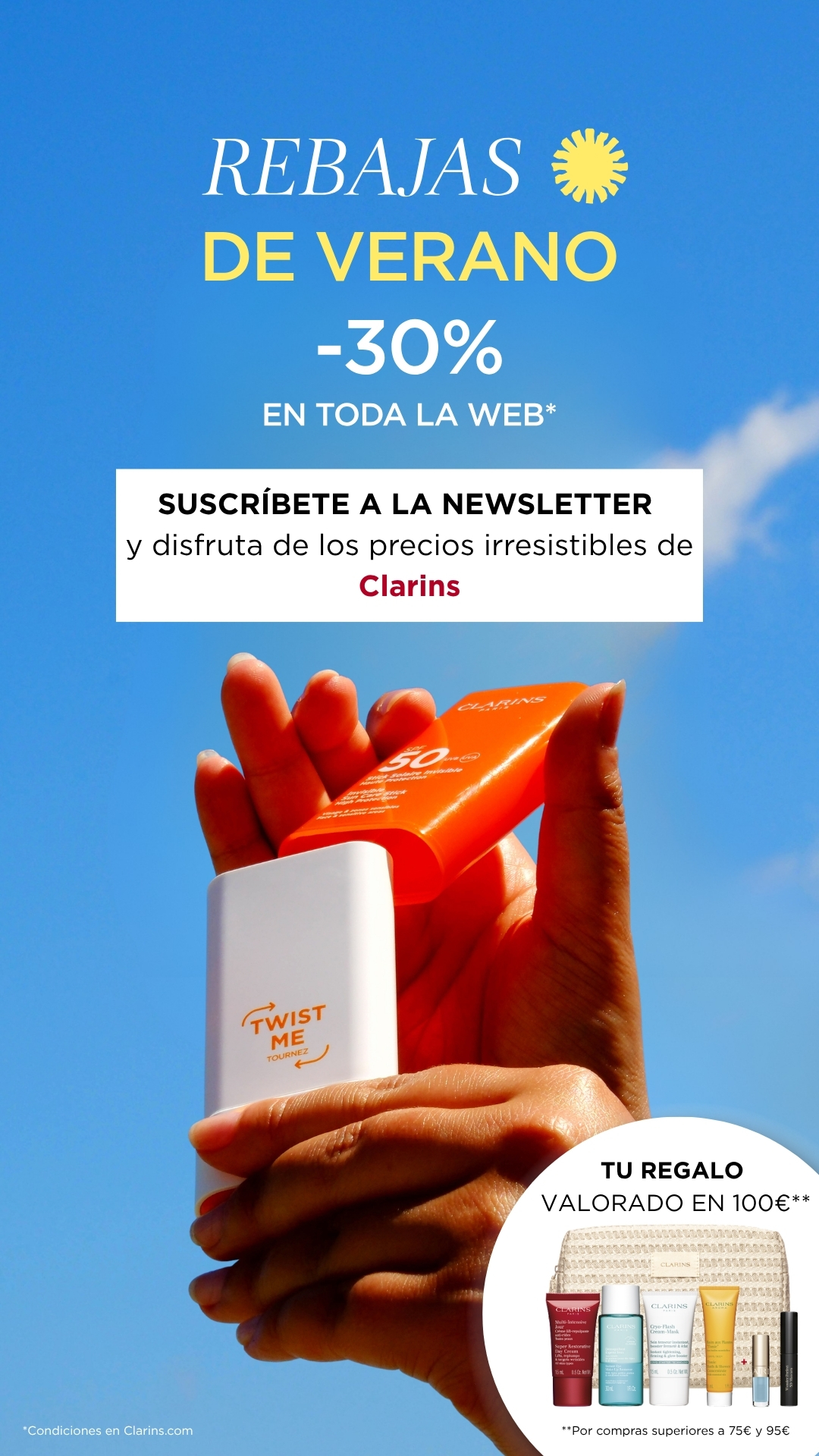 Clarins Facebook ad