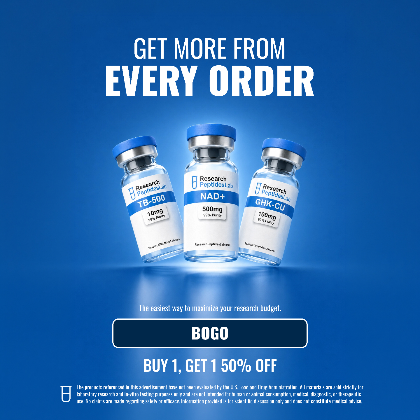 Research Peptides Lab Facebook ad