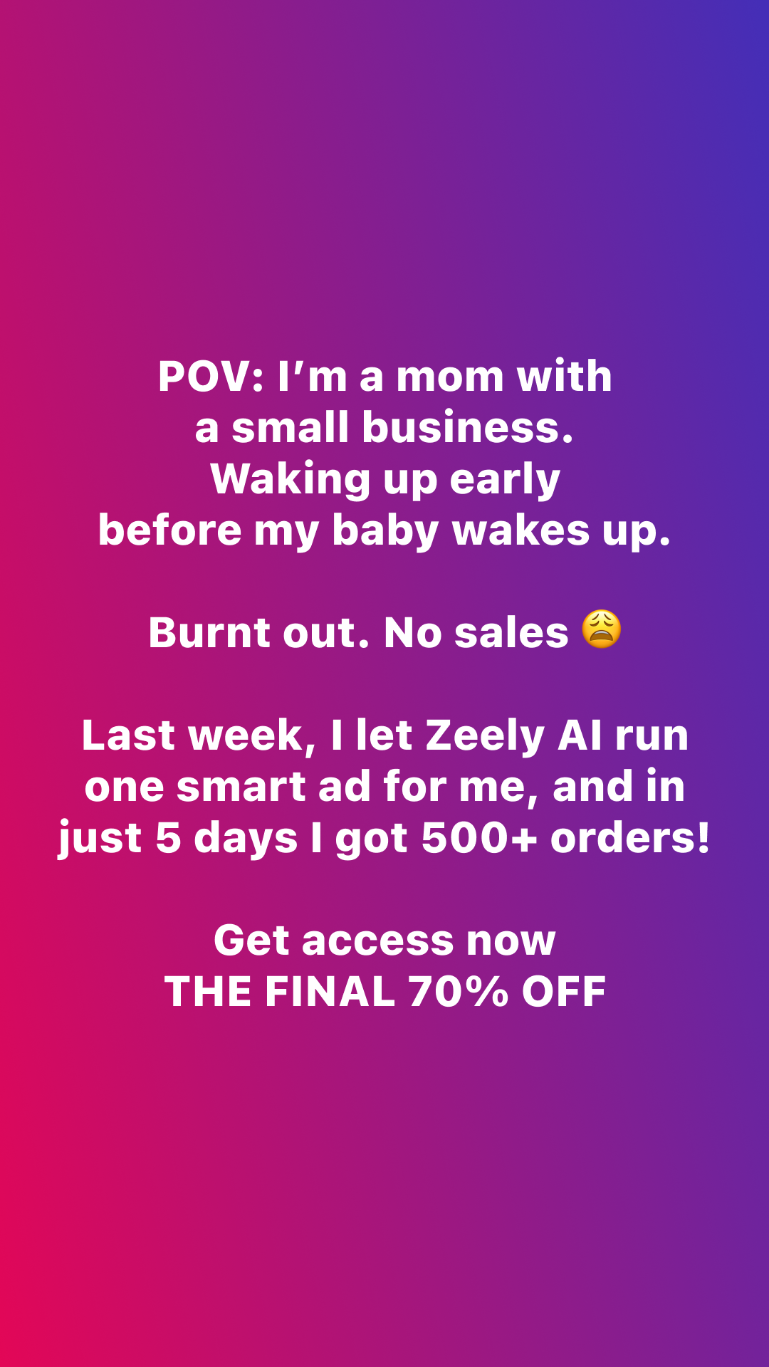 Zeely Facebook ad