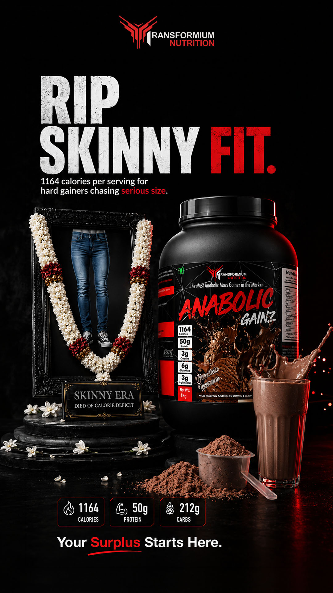 Transformium Nutrition Facebook ad