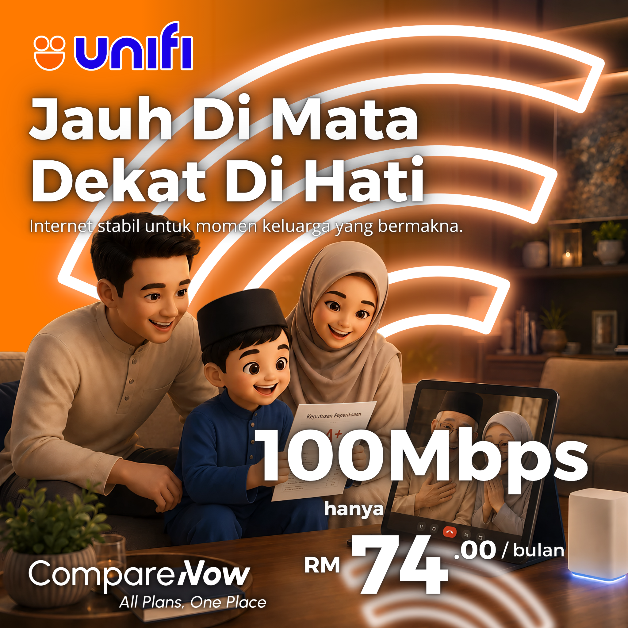 Compare Now Facebook ad