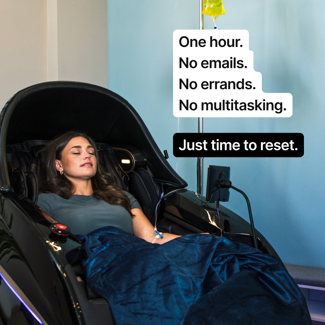 Prime IV Hydration & Wellness - Leander Facebook ad: Take a One Hour Vacation