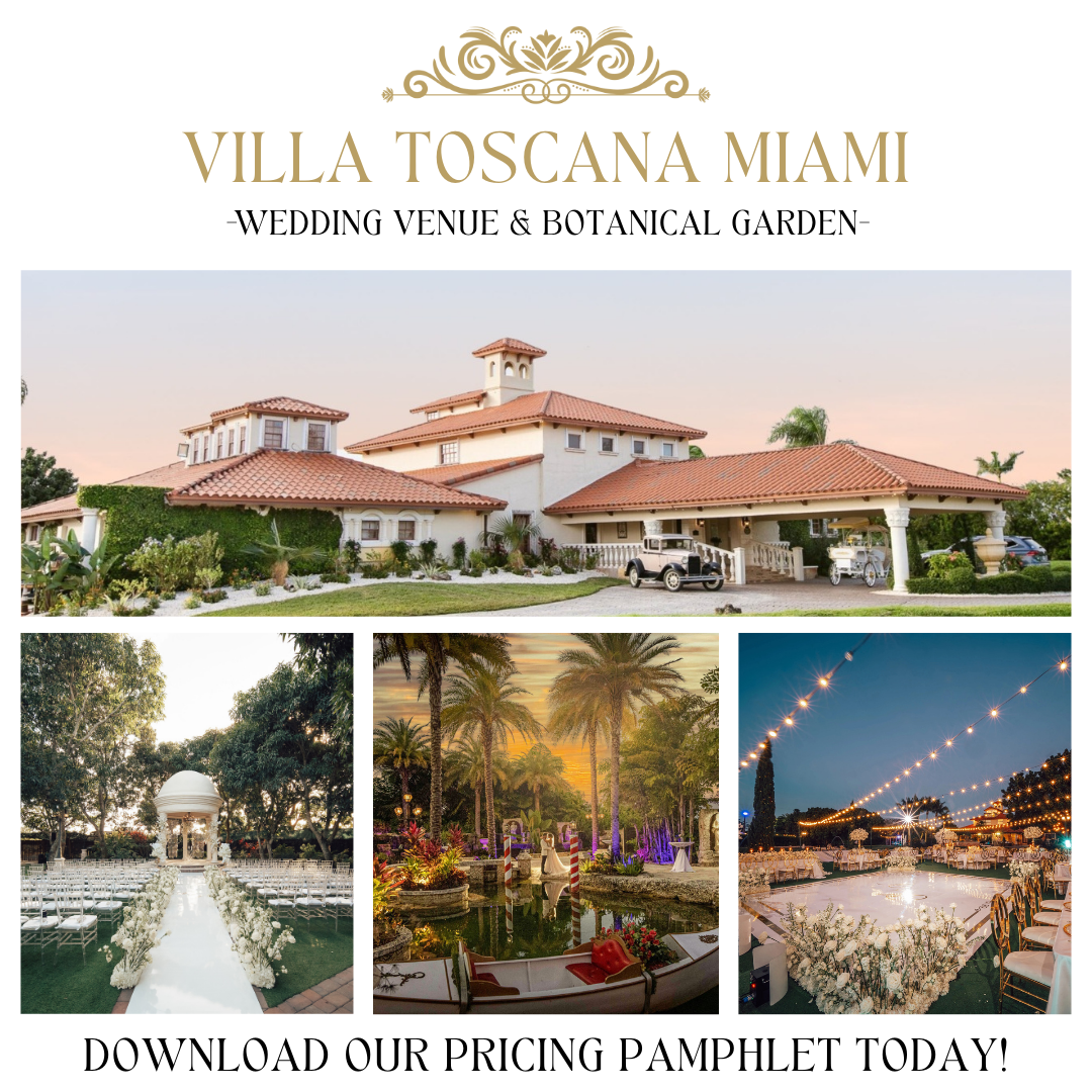 Villa Toscana Miami Facebook ad: Miami's #1 Wedding Venue
