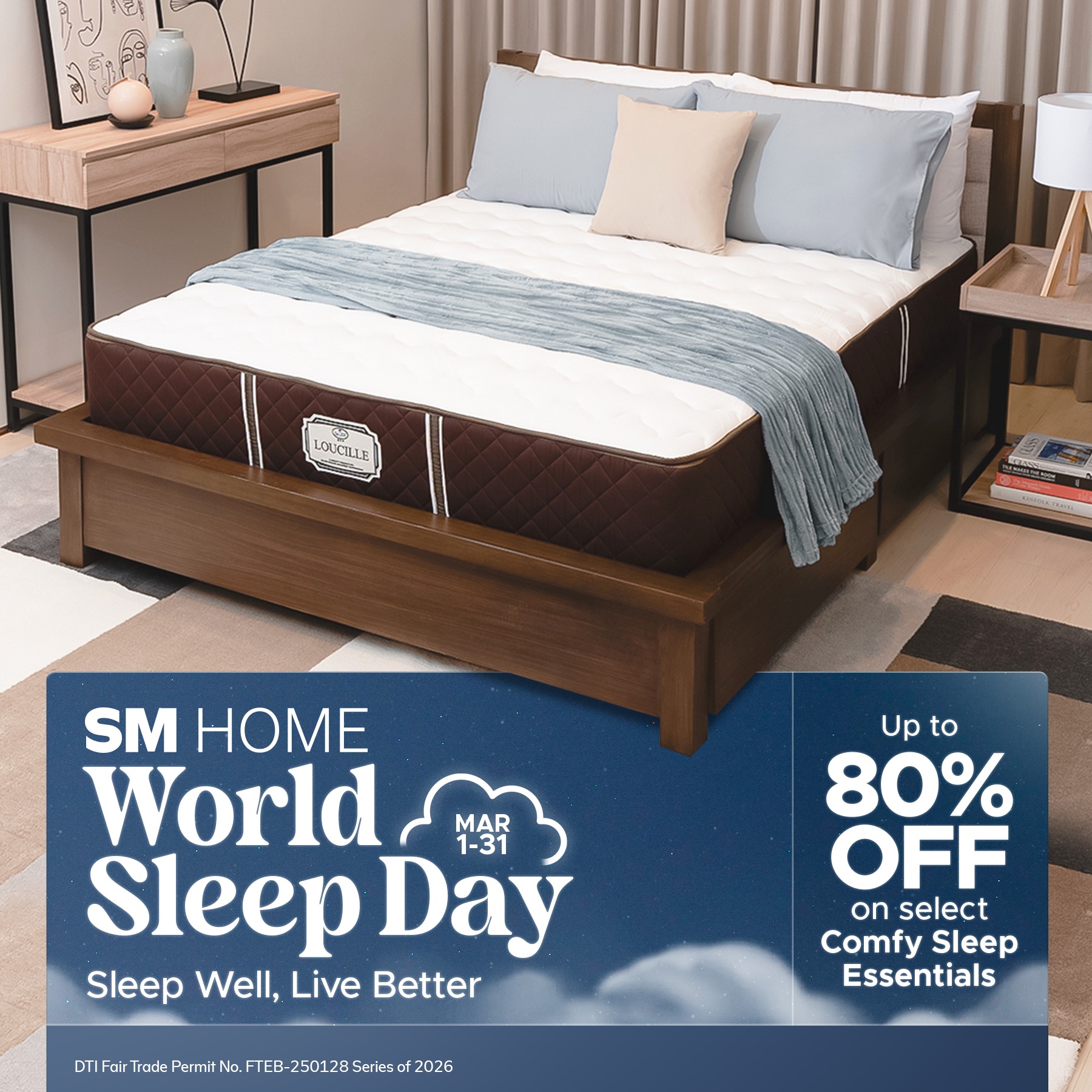 SM Home Facebook ad: This World Sleep Day make every night truly…