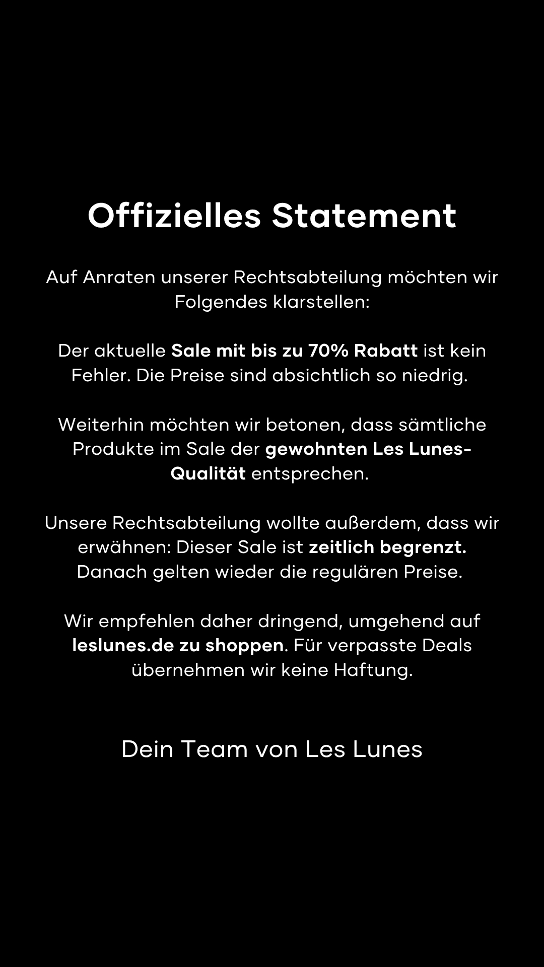 Les Lunes Facebook ad