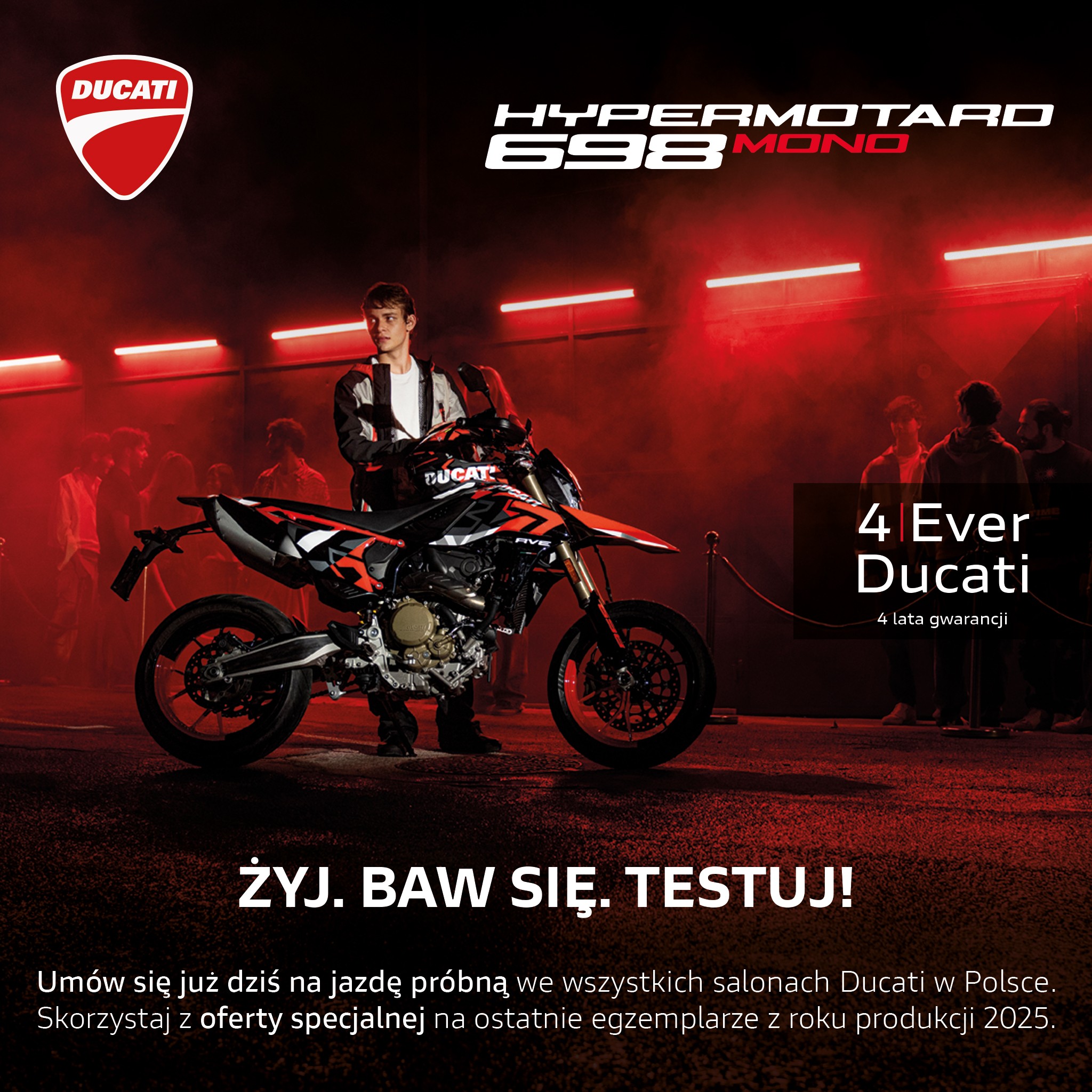 Ducati Polska Facebook ad: Model Hypermotard 698 Mono - Ducati Polska