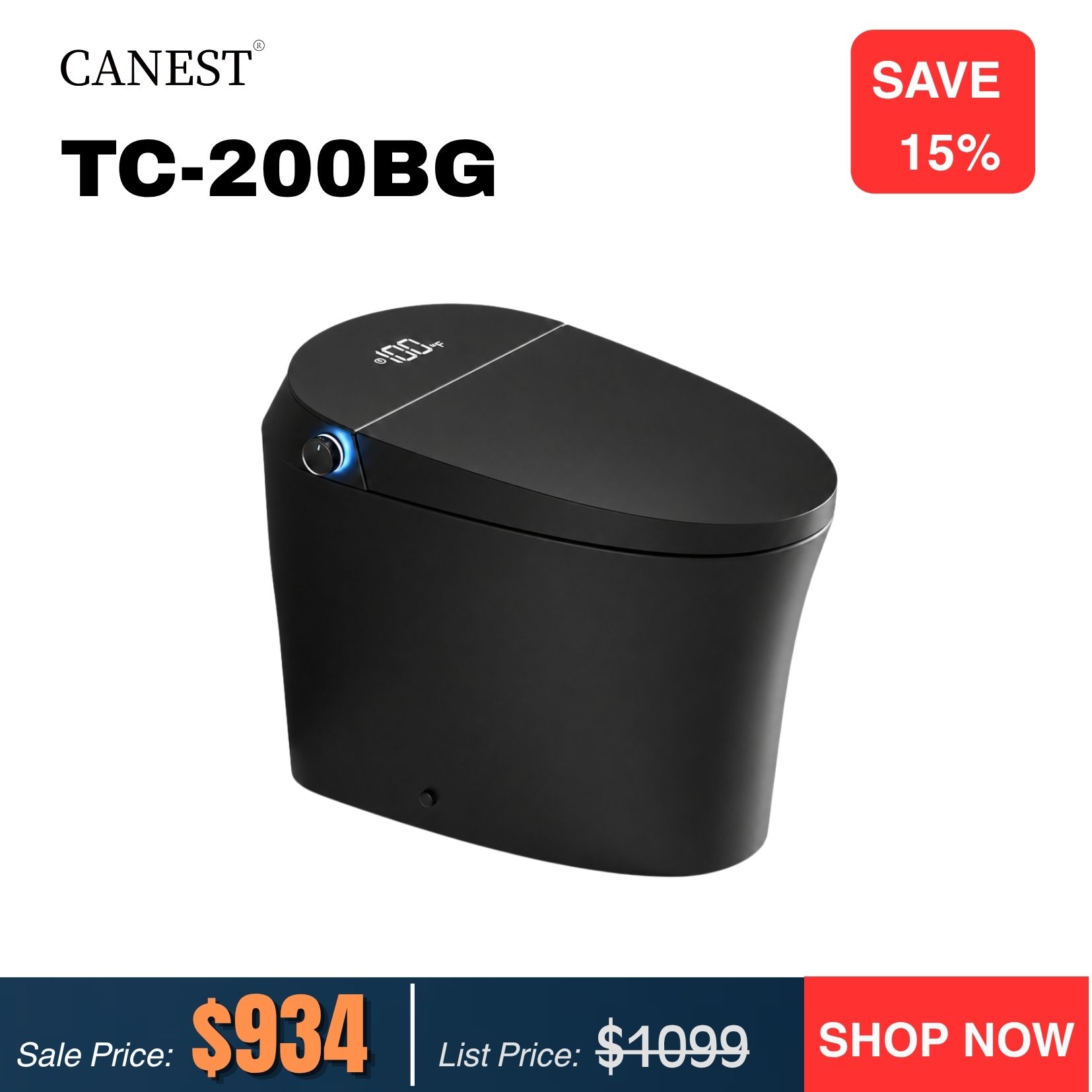 Canest Home Facebook ad: Save Big on Smart Toilets Now