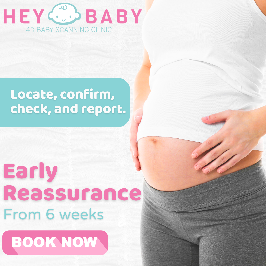 Hey Baby 4D Derby Facebook ad: 4D Baby Scan Re-imagined for Parents in Derby.