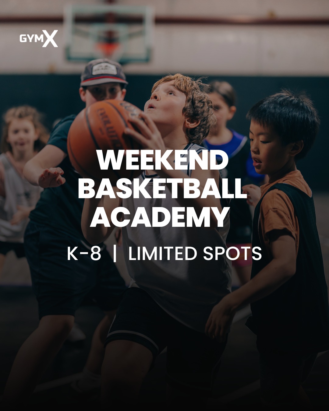 Gym X Bend Facebook ad: Gym X Weekend Basketball Training Academy is here.