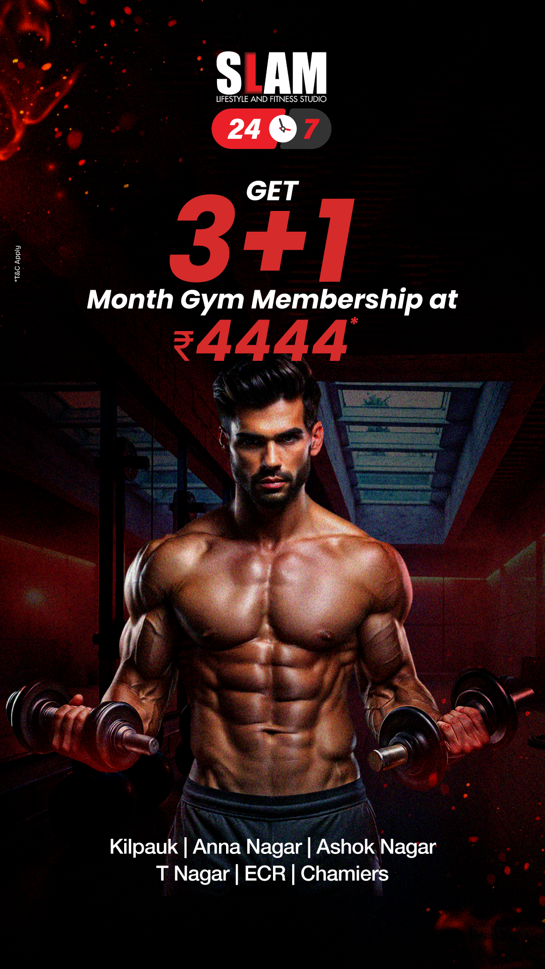 SLAM Lifestyle and Fitness Studio Facebook ad