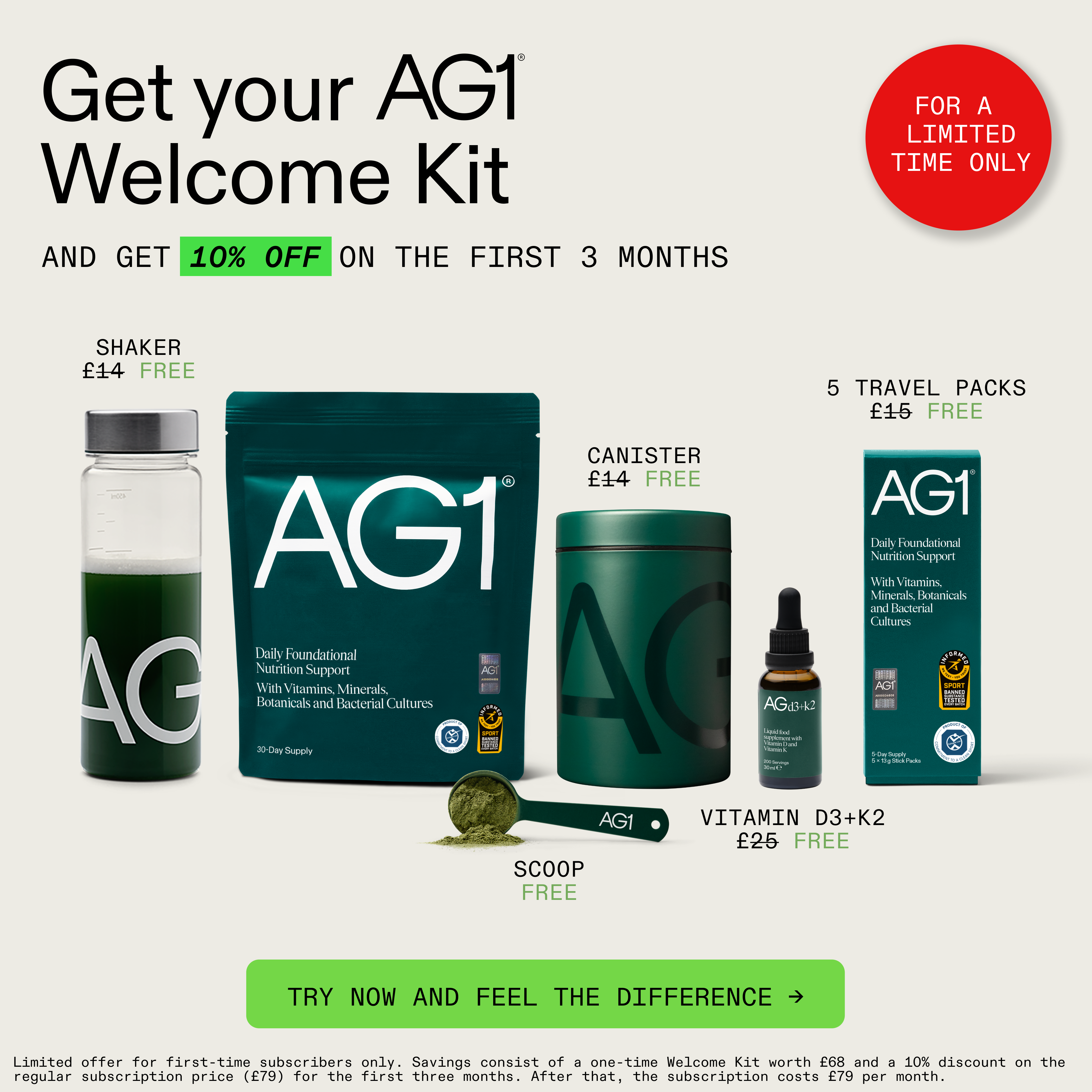 AG1 by Athletic Greens Facebook ad
