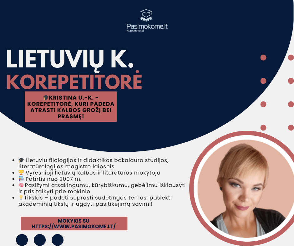 Pasimokome.lt korepetitoriai Facebook ad