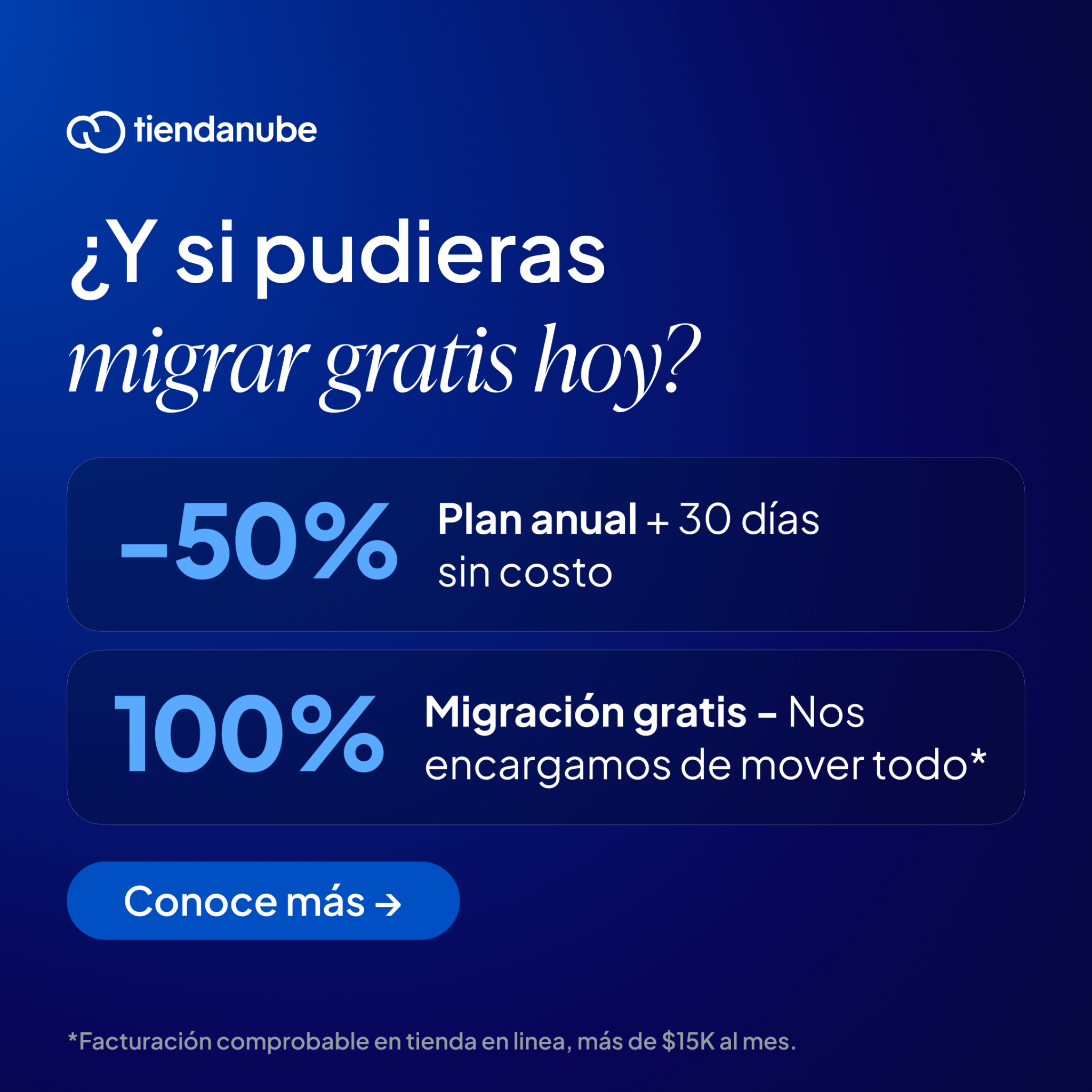 Tiendanube México Facebook ad