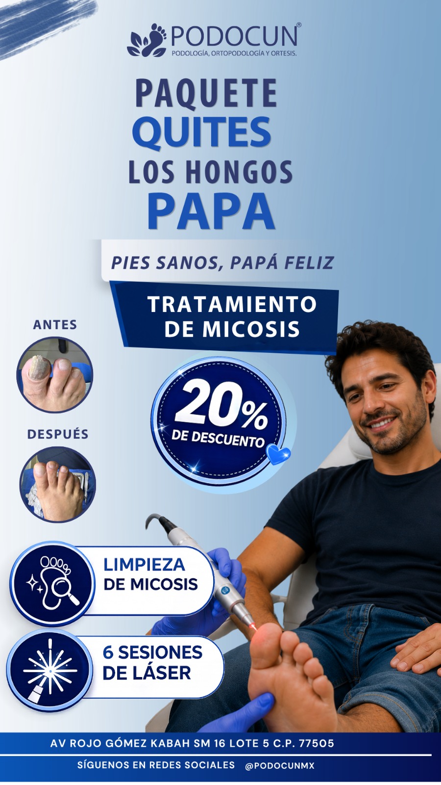 Podocun - Clínica de Podología Facebook ad from Jun 16, 2026
