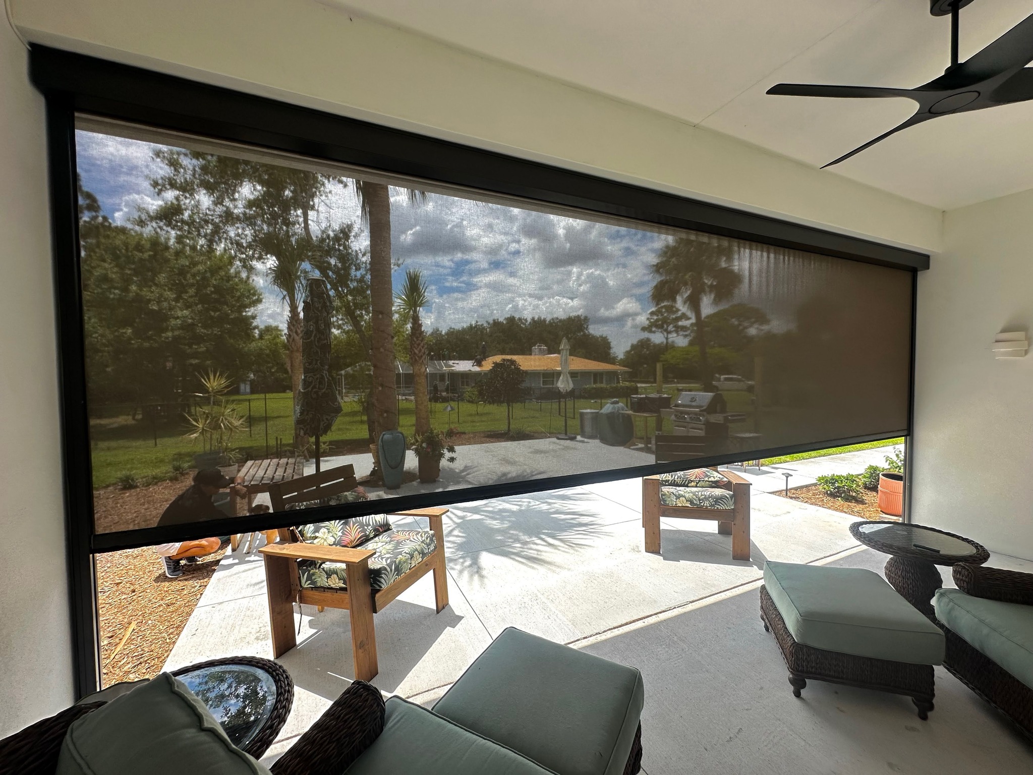 Treasure Coast Awnings Facebook ad: Reduce your Patio temperature by up to 20…
