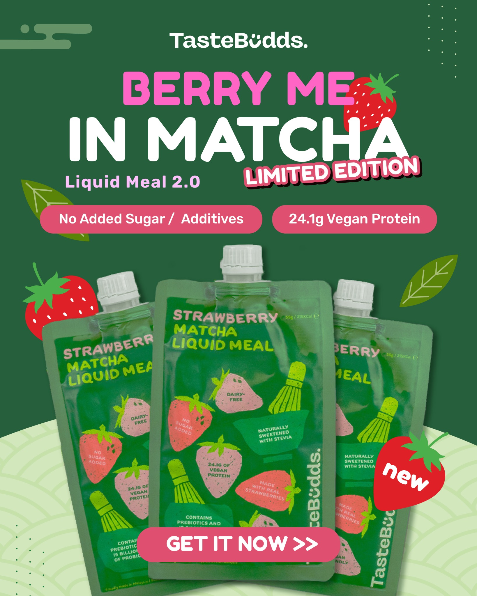 TasteBudds. Facebook ad: Malaysia's #1 Meal Replacement!