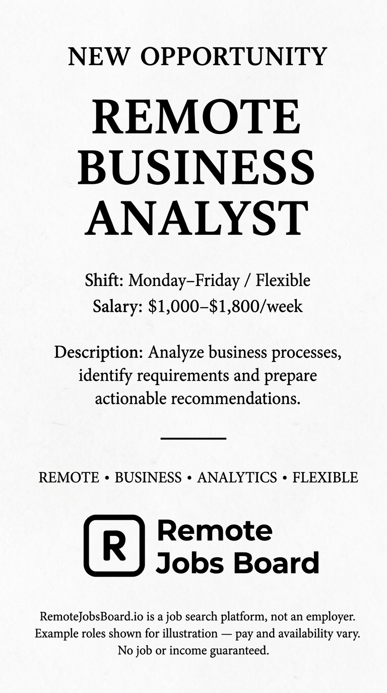 Remote Jobs Board - Work From Anywhere Facebook ad
