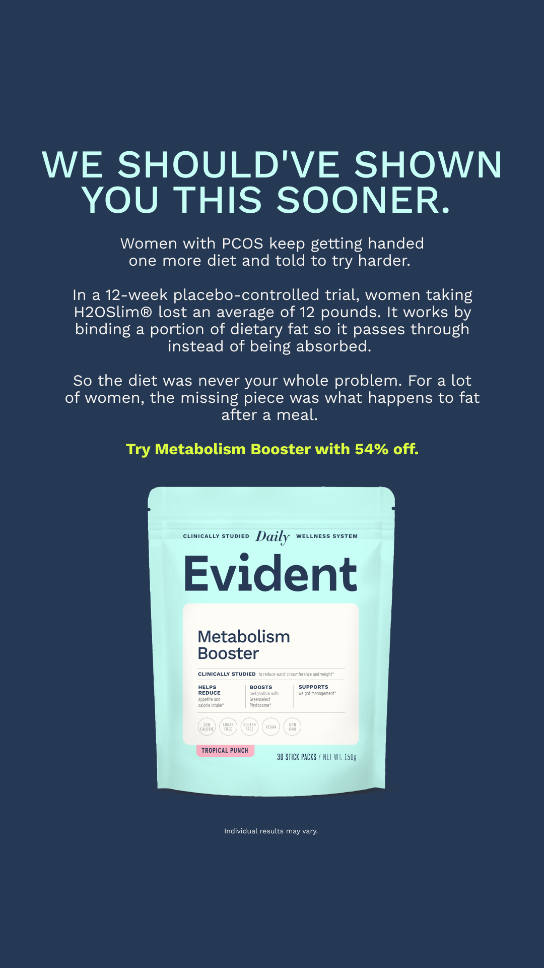Evident Wellness Facebook ad